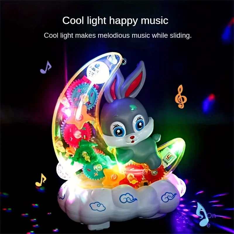 

Kids Toys, Toddler Toys, Light Up Transparent Car Toy for Kids, Rabbit Toy Car, Toys for Ages 2+, Birthday Gifts