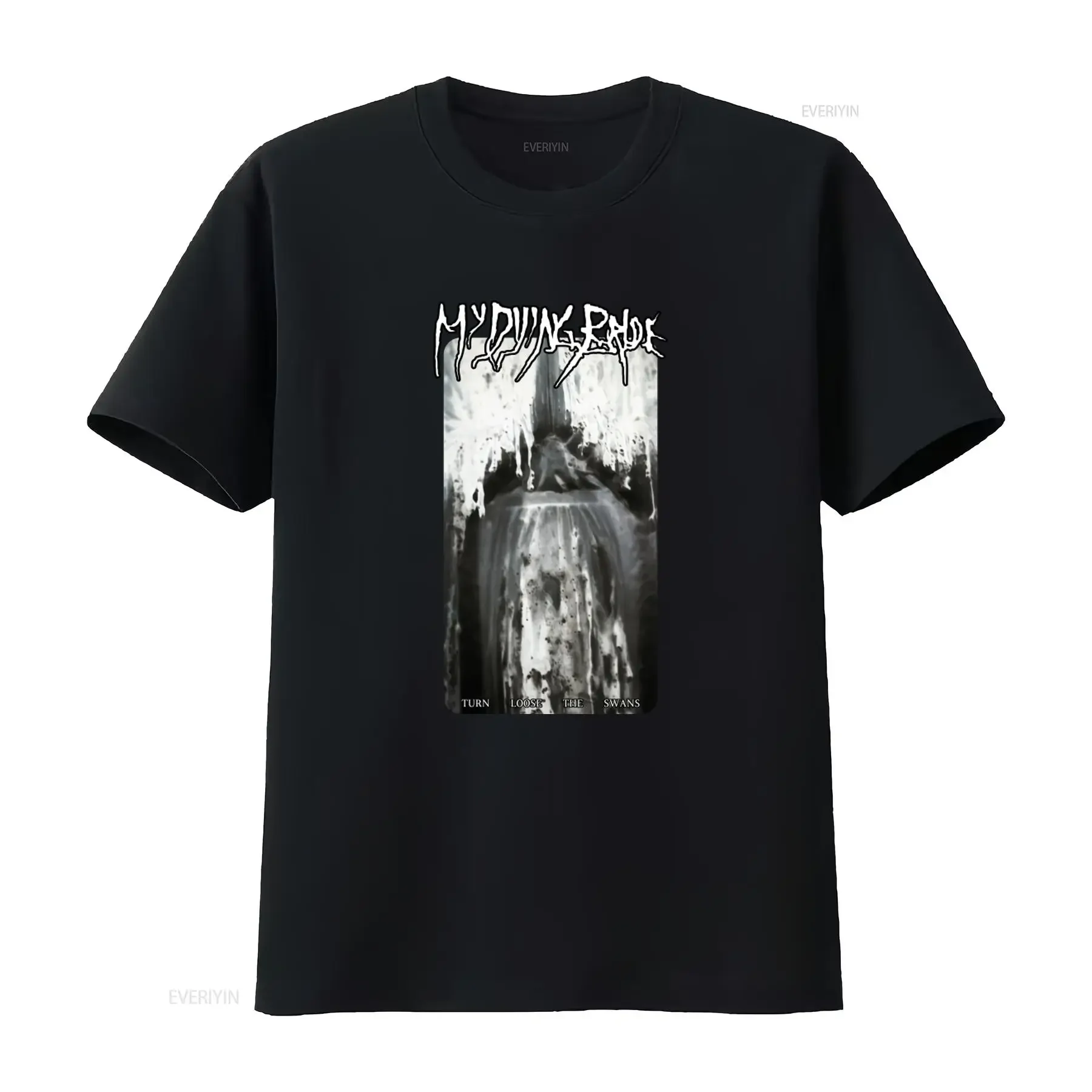 My Dying Bride Turn Loose The Swans Gothic Metal Band T Shirt vintage Washed fashion Comfortable Stretched graphic homme