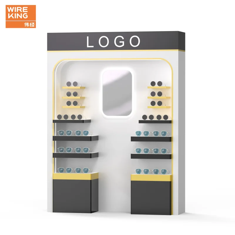 custom.Customized Glasses Display Cabinet Eyewear Display Showcase Sunglasses Display Stand With Lights