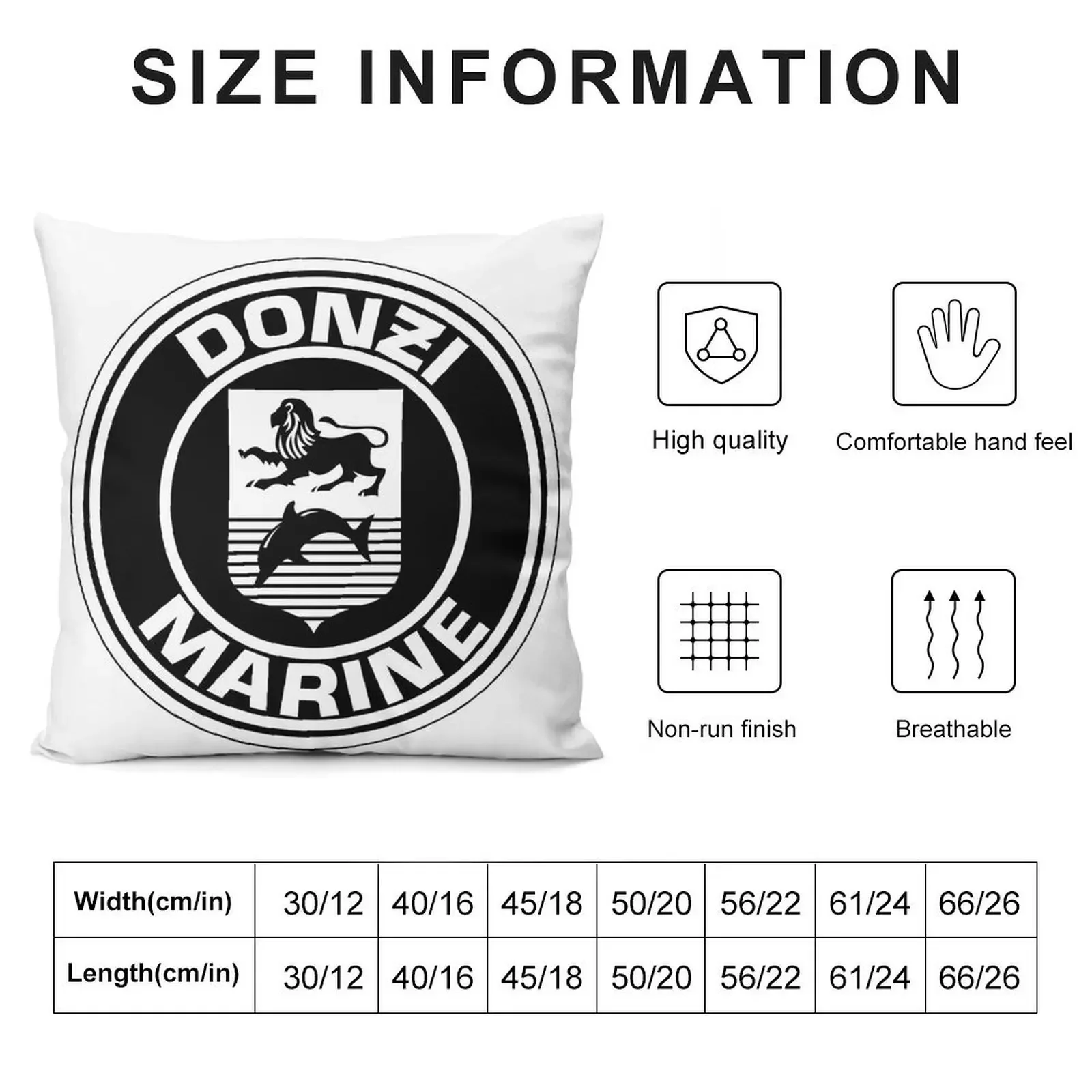 Donzi Marine Boats Logo Yachts Throw Pillow Sofa Cushions Cover Cushions pillow