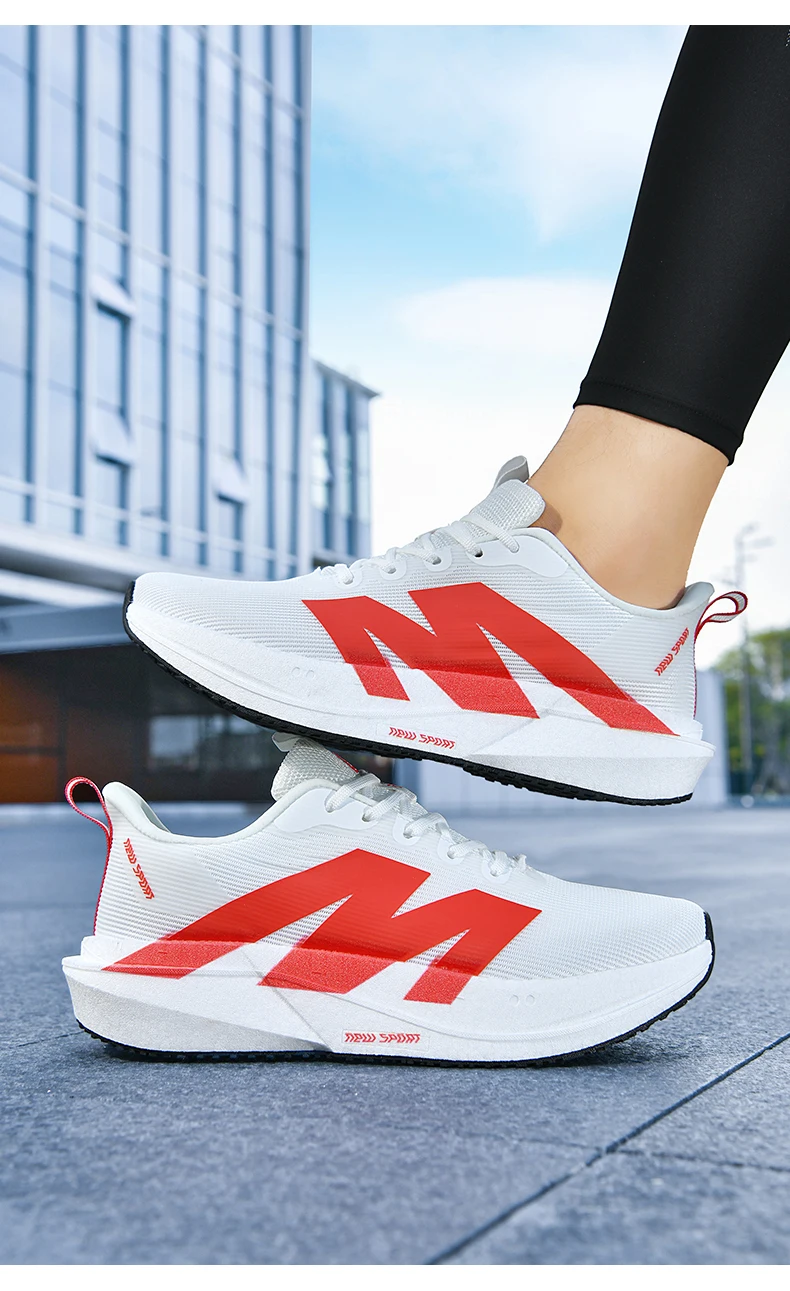 Marathon-Laufschuhe Herren Sneakers mit Carbonplatte Outdoor-Sport Atmungsaktiv Leichtgewicht Damen Bequeme Athletische Sneakers Prime – Detail 24
