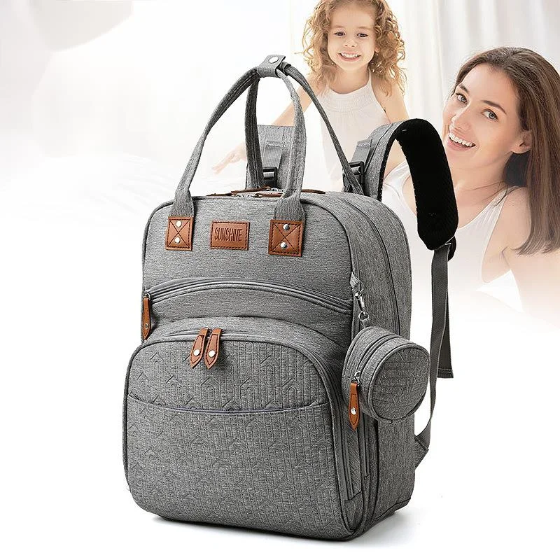 

Diaper Bag Backpack Baby Essentials Travel Tote Folding Crib Bed Baby Backpack Female Mommy Outting handbag Mommy