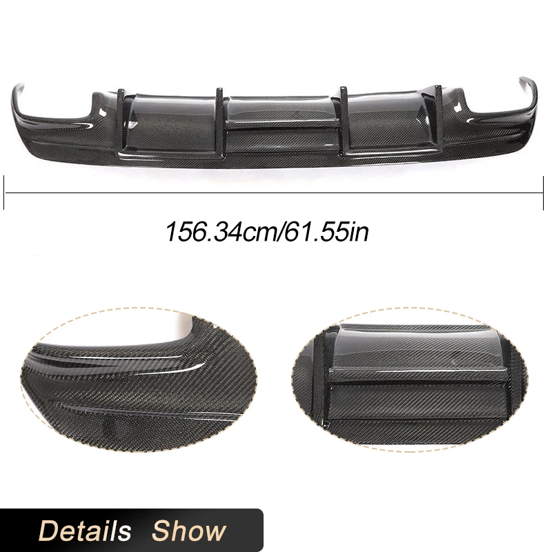 For W117 Rear Bumper Diffuser Rear Diffuser Lip Spoiler For Mercedes-Benz CLA Class C117 W117 Sport CLA45 AMG 2013-2019 Carbon F