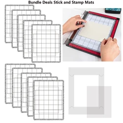 4-10pcs Stick and Stamp Mats For Creating Straight Lines Much Easier Bundle Deals Useful Low Stcik Mat To Hold Projects In Place