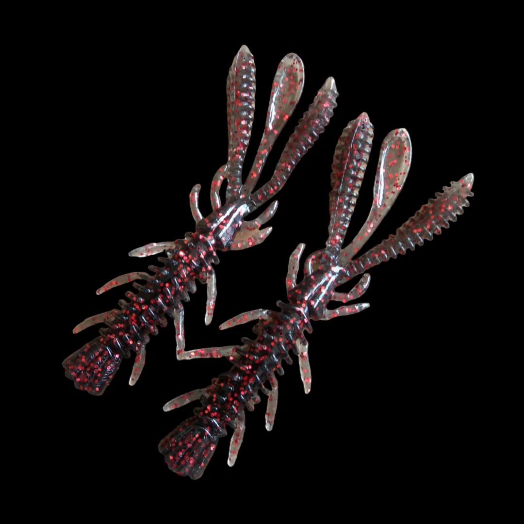 Swolfy 80 قطعة 6 سنتيمتر 1.6 جرام العائمة لينة الروبيان الصيد الطعم NED تلاعب Wobblers الروبيان السباحة إغراء تهزهز الملح سيليكون سويم #2