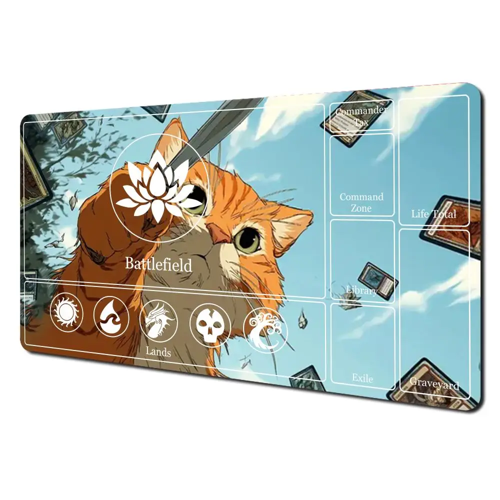 Cut Cat Mauspad The Magic Gathering Spielmatte Mauspad für MTG TCG Büro-Schreibtischunterlage für Arbeit, Spiel, Mini-PC, Laptop, niedlicher Teppich – Detail 18