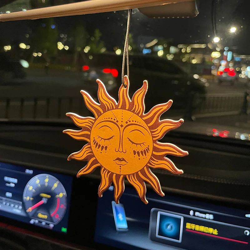 Car Aromatherapy Perfume Air Freshener Japanese Cartoon Animation Rearview Mirror Fragrance Pendant Toilet Air Vent Sun