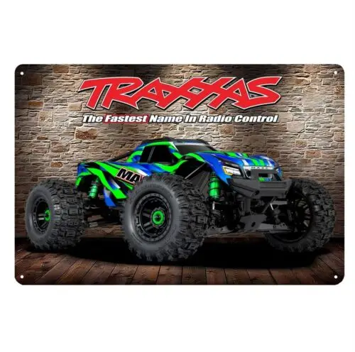 Metal Poster Rc Car Wall Decoration Tin Sign Plaque Traxxas Maxx