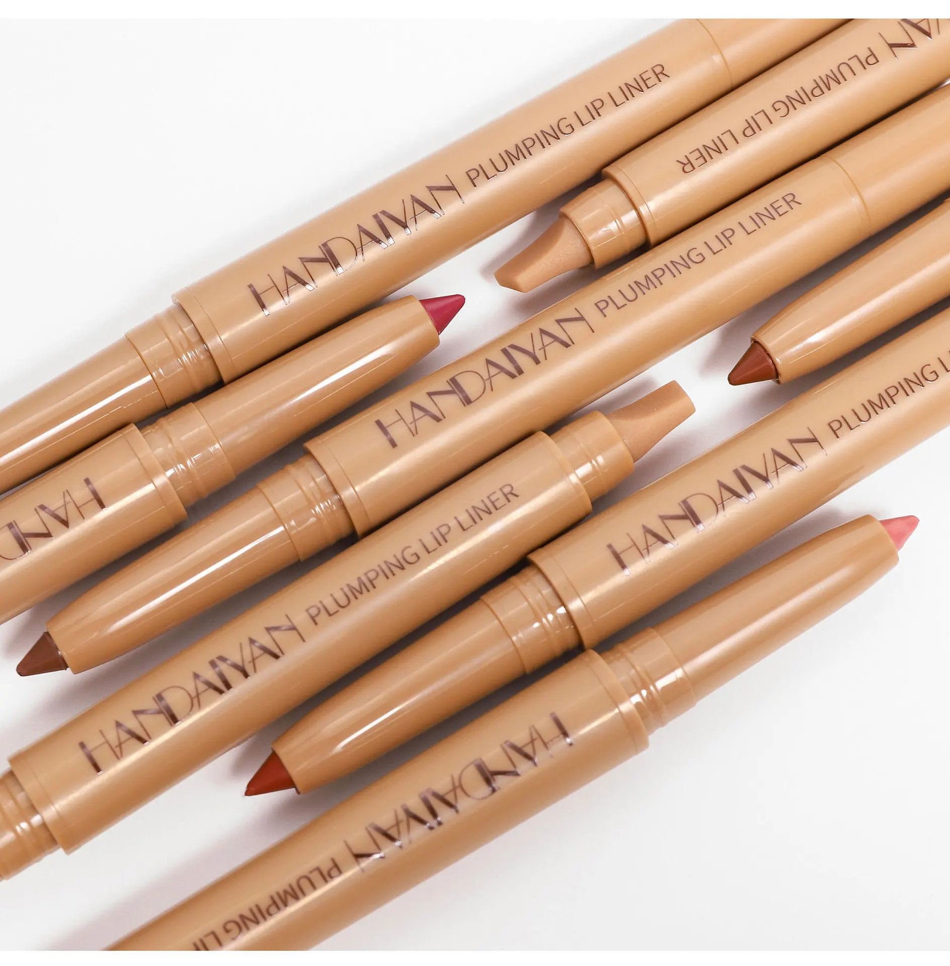 8 قطع من قلم تحديد الشفاه مع فرشاة مزدوجة الأطراف، مظهر طبيعي وسهل الاستخدام لأقلام أحمر الشفاه المحددة والشفاه ثلاثية الأبعاد #5