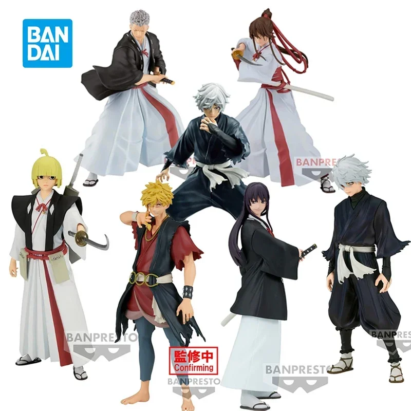 En stock, figura de acción original de Bandai Vibration Stars Jigoku Raku Gabimaru Aza Touma Shion Yamada, modelo de juguete, adorno, regalo.