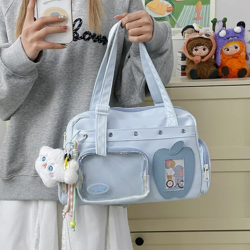 

New Girls Sweet Cool Ulzzang Ita Bag Simple High Quality Travel Bag Harajuku Fashionable Casual Y2K Shoulder Crossbody Bag