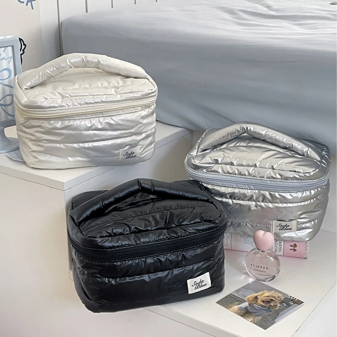 YT High-end Minimalist Large-capacity Portable Waterproof Handheld Toiletry Bag Lazy Series Makeup Bag