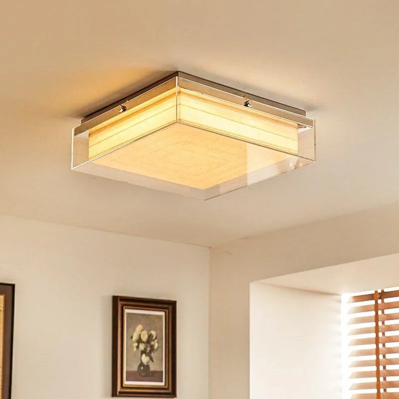 

Modern LED Ceiling Light Creative Square Acrylic Lampshade Living Room Bedroom Study Hotel Bauhaus Decoration Home Ceiling Lamps