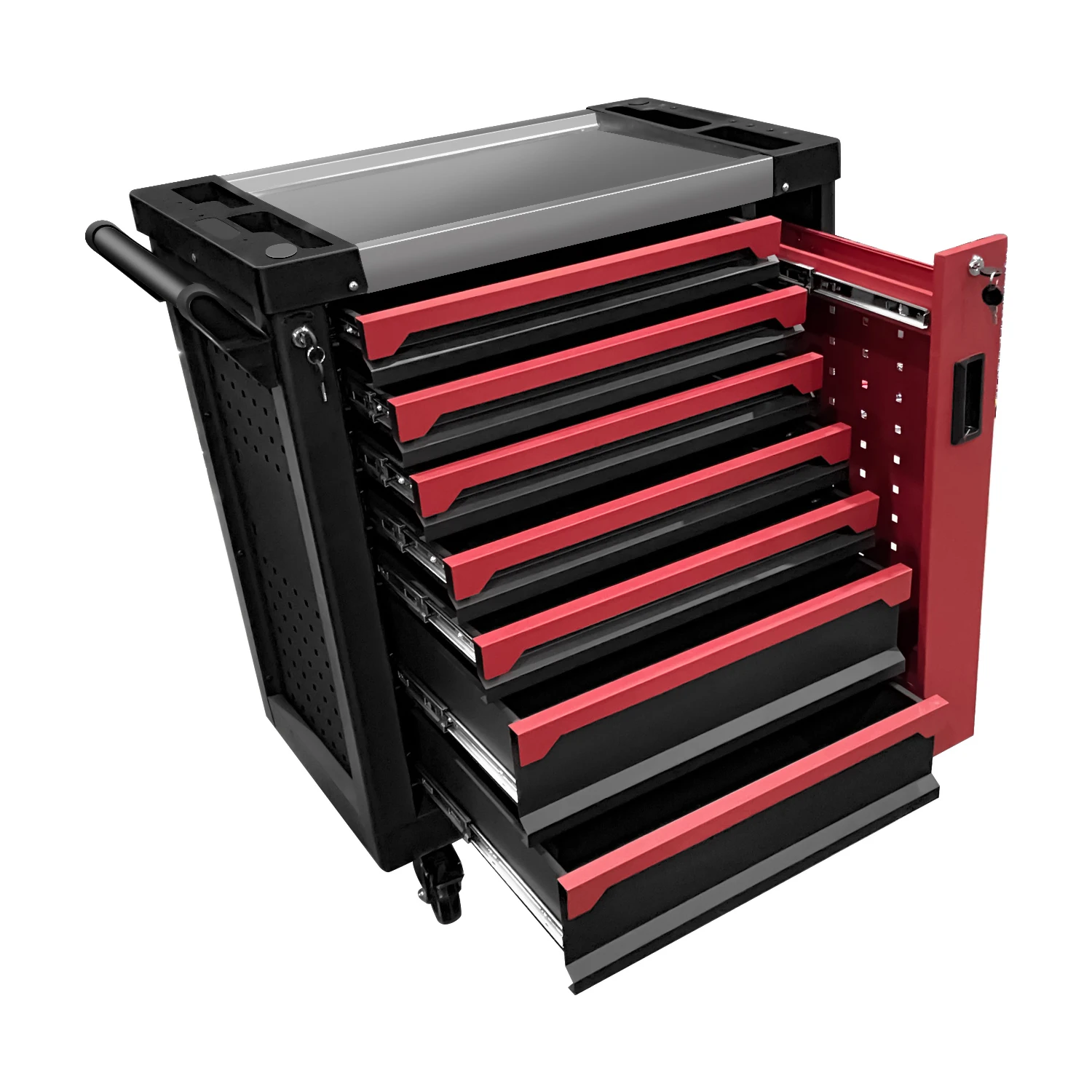 8 Drawers Garage Storage with Tool Sets Tool Chest Workshop Trolley Heavy Duty Tool Cabinet