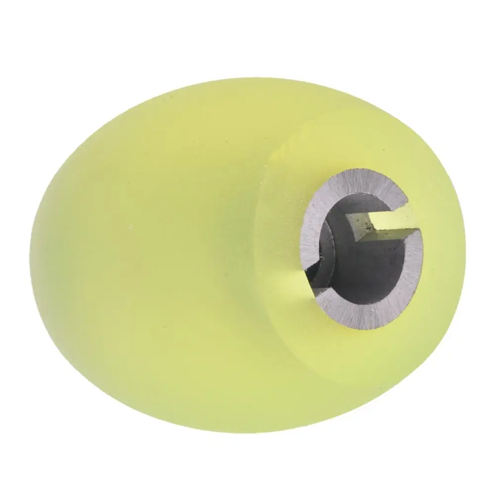 FCSL-003  Leather Cutter  Yellow Rubber Wheel  (Ellipse ) Iron Core
