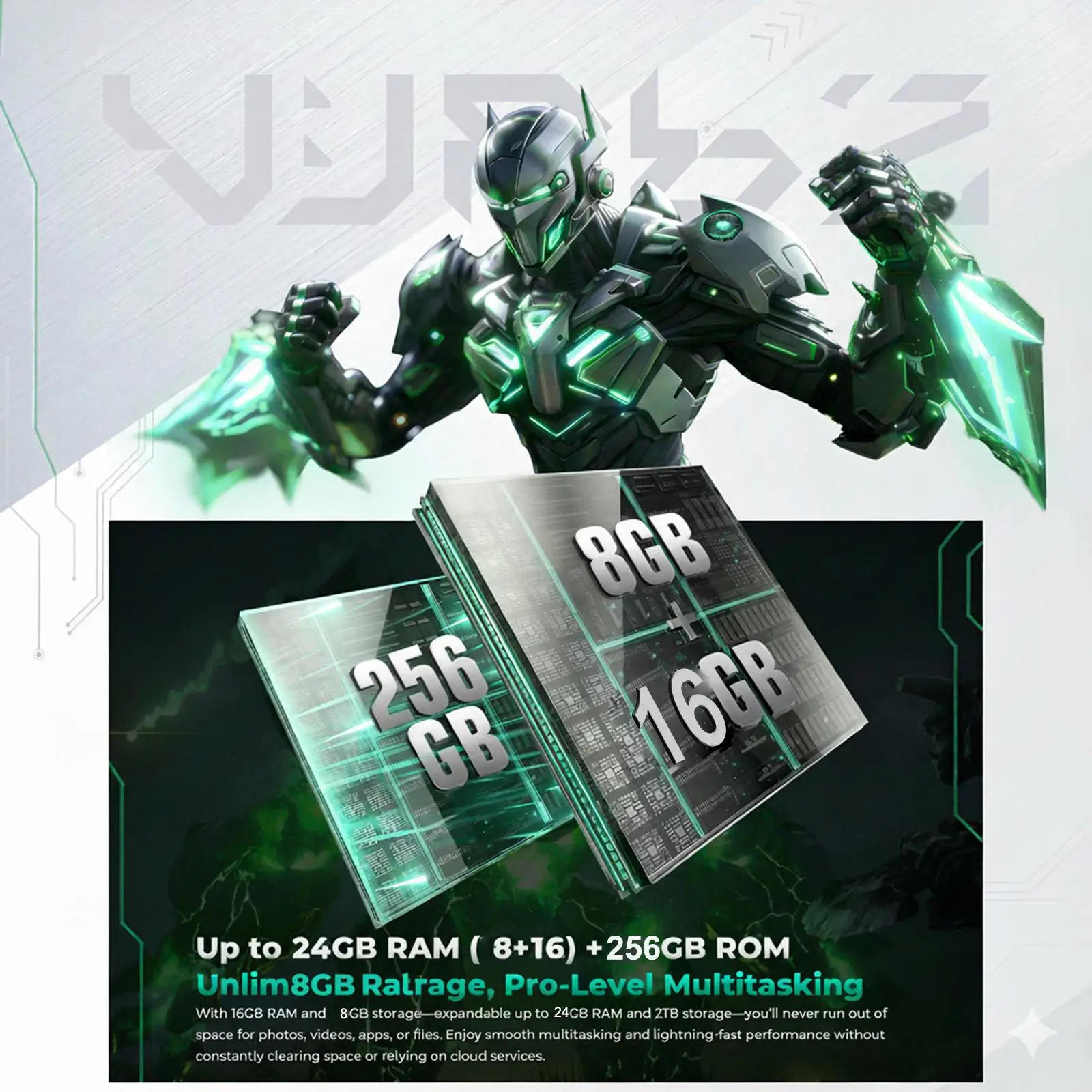 Oukitel WP62 5G Robustes Smartphone 108MP Kamera 11000mAh 33W 8GB+256GB 6,6 Zoll FHD+ IPS Display 120Hz Android 15 NFC