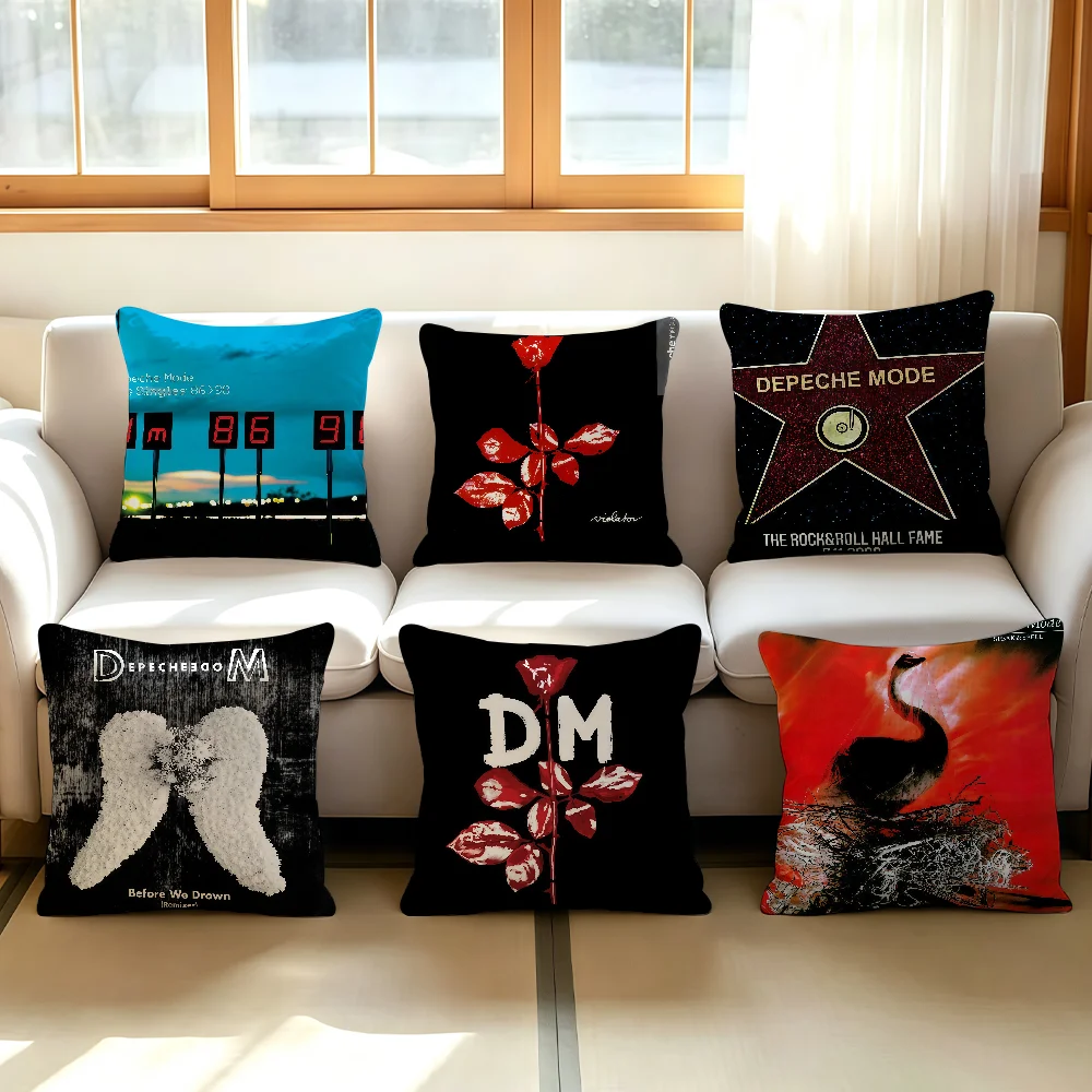 Rock Band D-Depeche M-Mode cushion cover Comfortable Decorative For Bedroom Living room Dormitory Picnic and Holiday Decoration