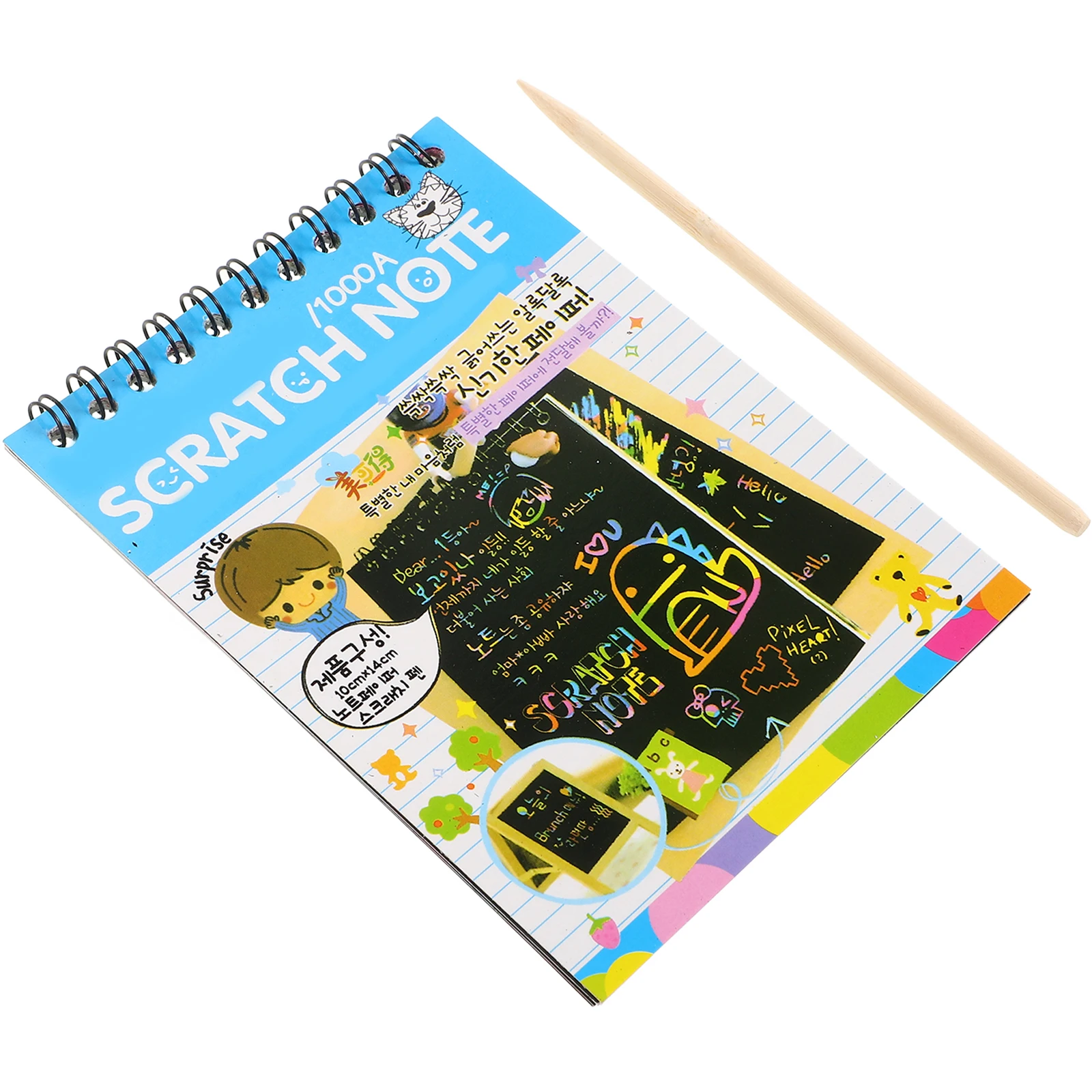 6 ชุดขนาดเล็ก DIY ของเล่นวาดภาพโน้ตบุ๊คอุปกรณ์สีสุ่ม 6 Scratch หนังสือภาพชุดกระเป๋า