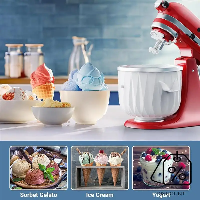 ABKR-키친에이드 아이스크림 메이커 부품 키친에이드용 아이스크림 드라이브 부착물 키친에이드 아이스크림 메이커 부품에 적합