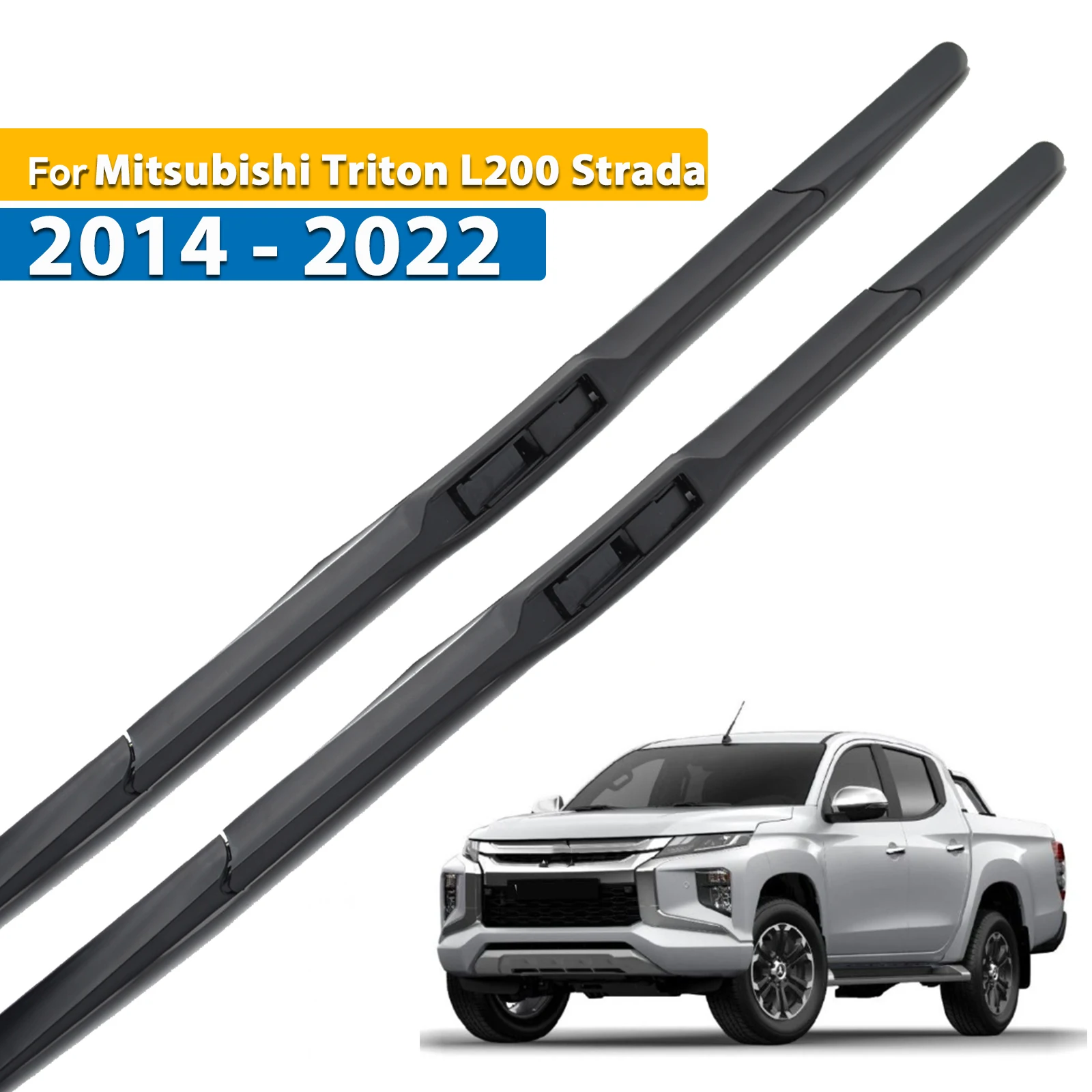 Limpiaparabrisas delantero de Erick para Mitsubishi Triton L200 Strada Triton 2014 - 2022 cepillo de ventana de parabrisas 22 "+ 18"