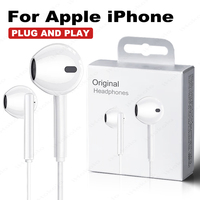Original Headphones For Apple iPhone 17 16 15 Pro Max 14 13 12 11 USB-C Lightning 3.5mm Wired Earphone X 6 7 8 Phone Accessories