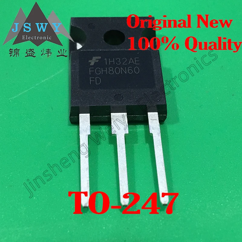 

(5/20pcs) FGH80N60FD TO-247 FGH80N60 N-channel IGBT/600V80A/New Original Stock Electronics