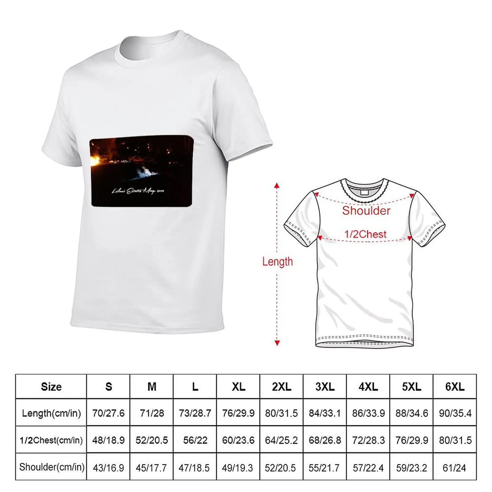 AHT - تي شيرت The Blue Flame تي شيرت للرجال تي شيرت كلاسيكي برسوم جرافيك للرجال