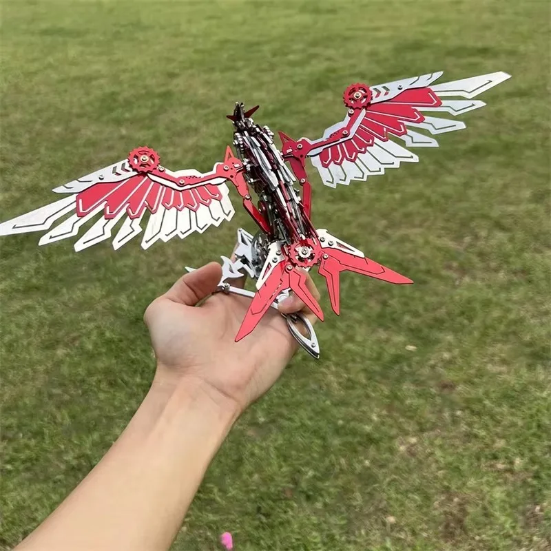 3D Metal Eagle Falcon Mechanical Assembly Bird Model DIY Eagle Kit Adult Handmade Puzzle Toy