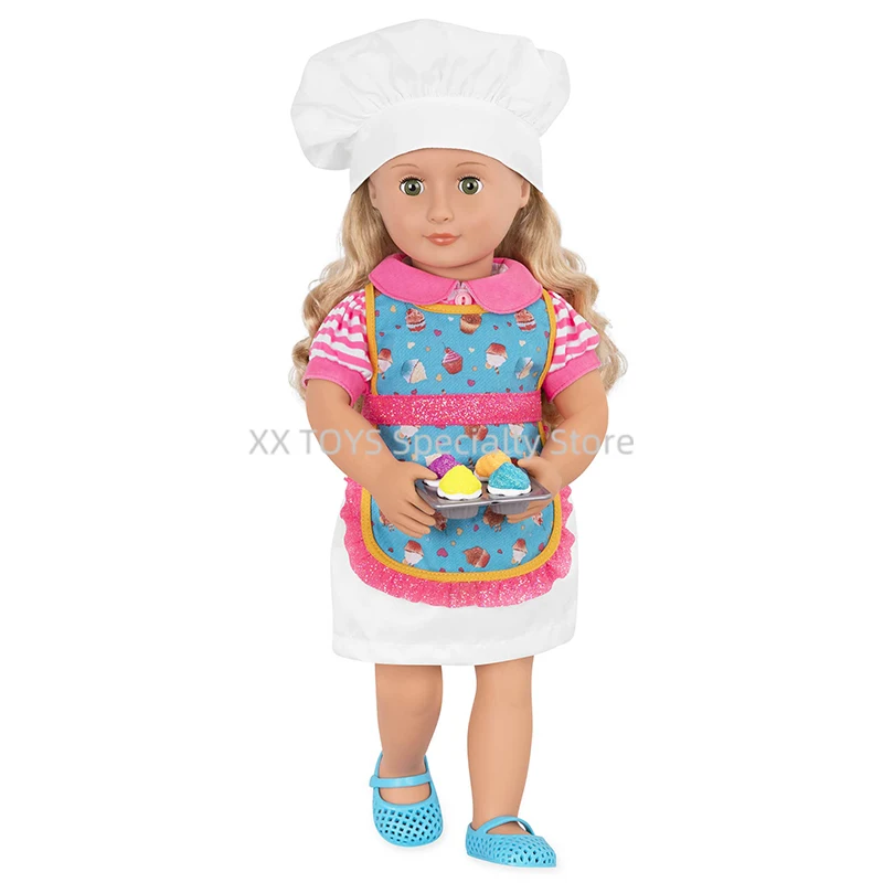 Our Generation Deluxe Poseable Jenny Doll 18-Inch with Baking Accessories and The Sweet Shoppe Storybook Girls Play House Toys