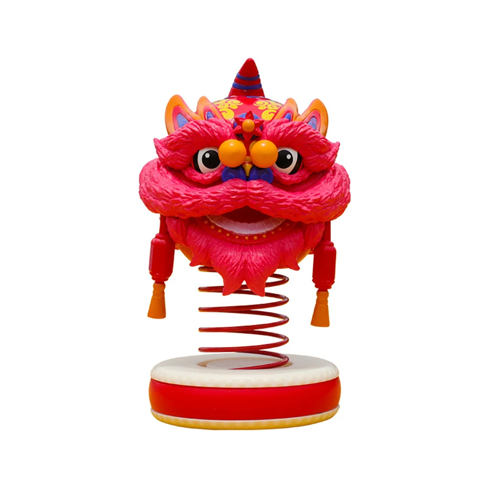 Spring Festival Home Decor Creative Lion Dance Car Hand in ABS Material to Enhance Your For National Tide Experience