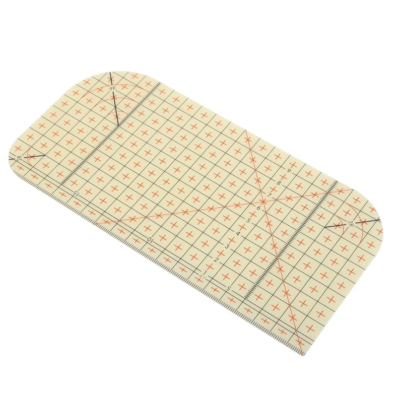 Professional Ironing Ruler Yellow Patchwork Ruler for DIY Art Crafts 20cm Length J60A