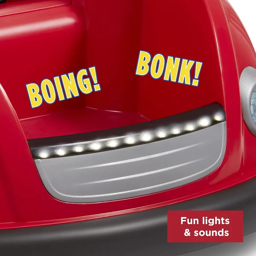 6Vバッテリー駆動のバンパーカー、リモコン付き電動乗用玩具、1.5歳以上のお子様向け