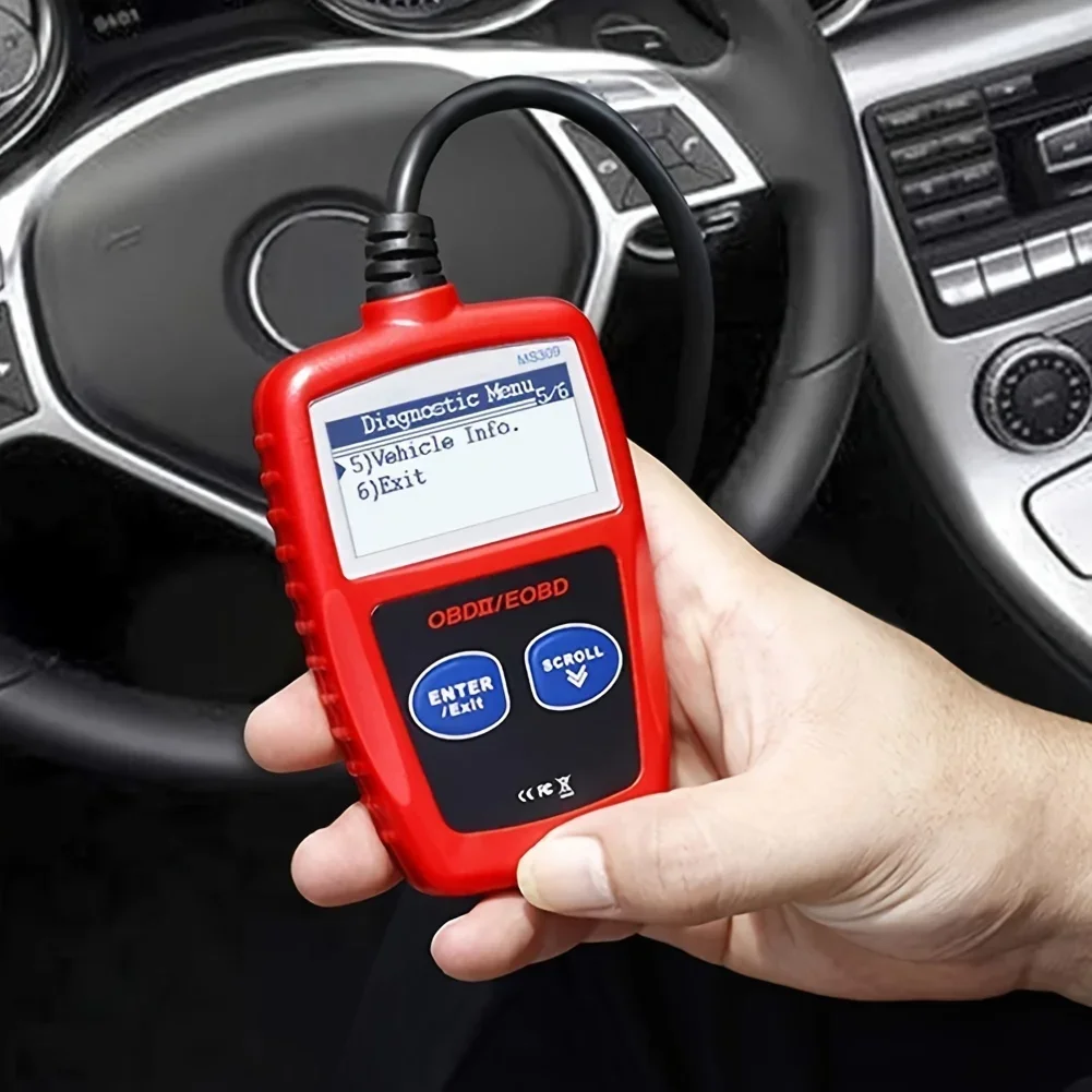 MS309 OBD2 Car Fault Diagnosis Instrument Engine Diagnostic Scanner Tools Clear Fault Codes Turn Off Check Error Light Repair