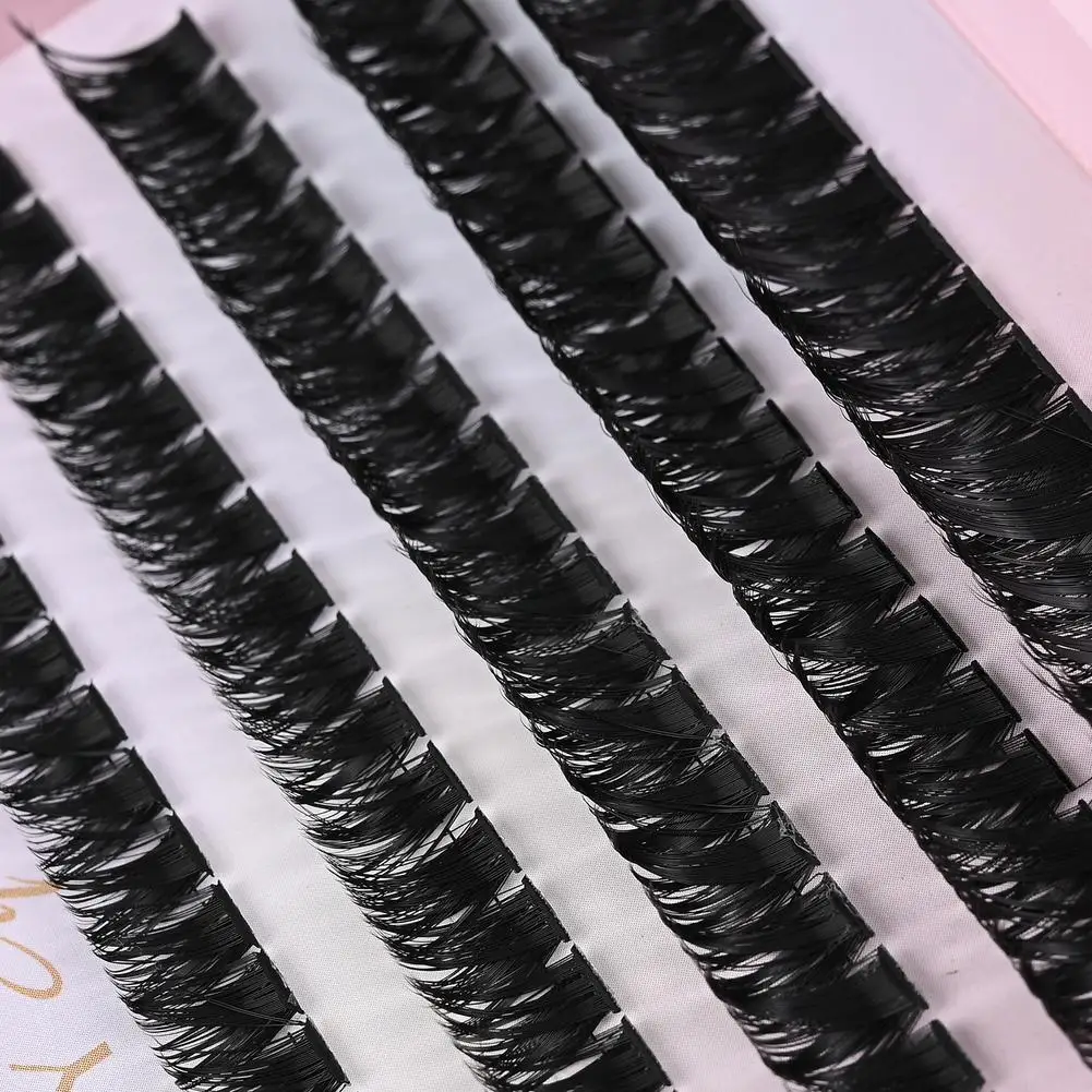 가짜 속눈썹 클러스터 키트 두껍고 곱슬한 30D, 40D, 60D DIY 분할 속눈썹 연장 메이크업 도구