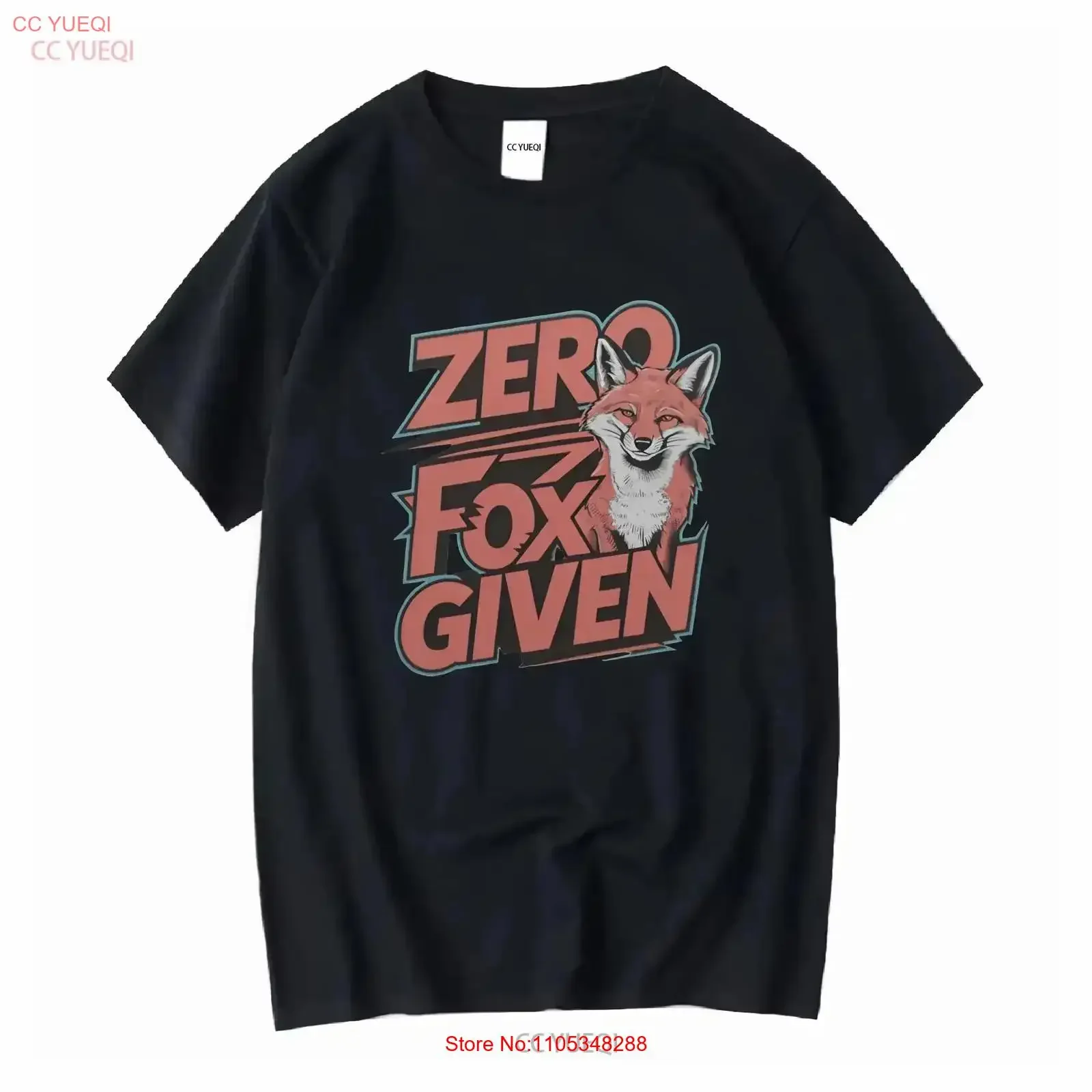 Zero Fox Given T-Shirt, lustiges Tierliebhaber-Design, humorvoller Slogan, verspieltes Oberteil für Sie und Ihn, Vintage-Stil, gewaschen