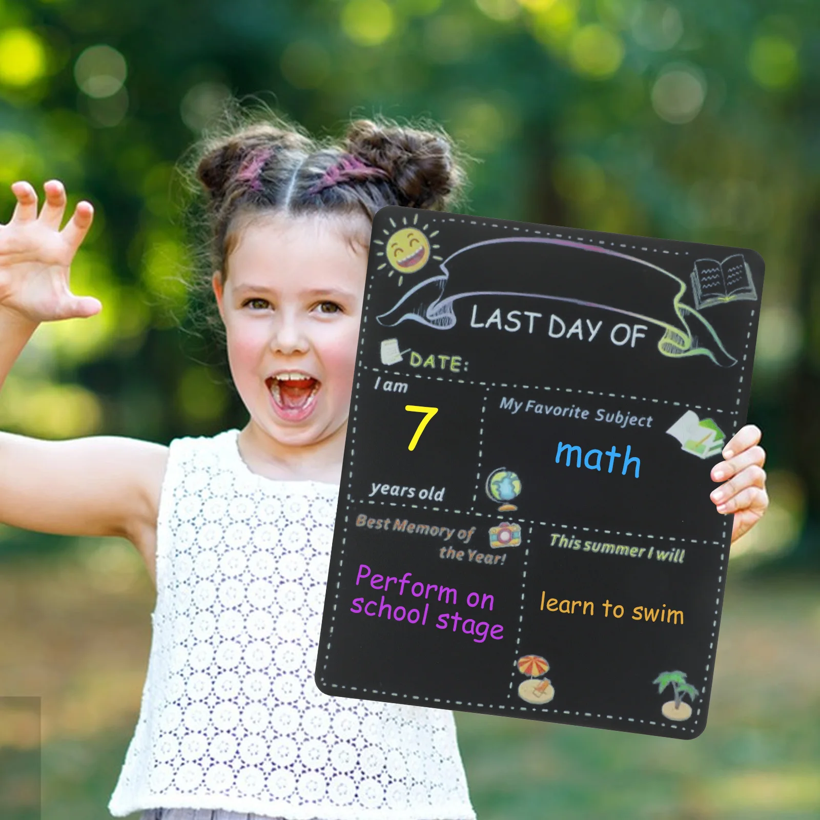 

First Day of Kindergarten Sign Message Board Back Decor Welcome