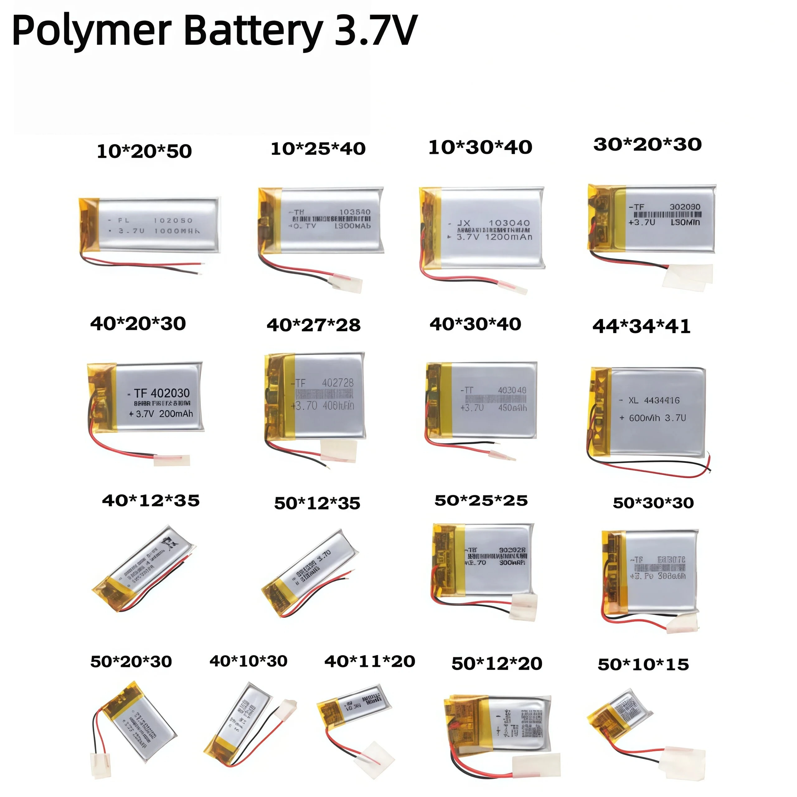 

3.7V Li-ion Lithium Polymer Rechargeable Battery For 102050 403040 502525 401120 102540 40272 103040 443441 401030 Cells