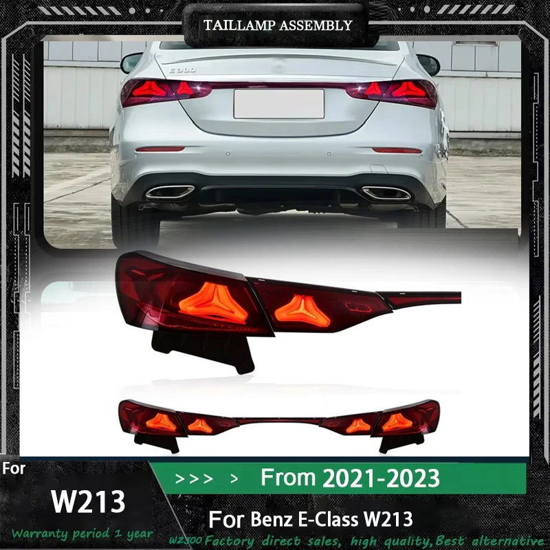 

Car Tail Lights For Mercedes-Benz W213 2021 2022 2023 FULL LED Taillights E260 E300 Rear trunk light Turn Signal Rear Fog light