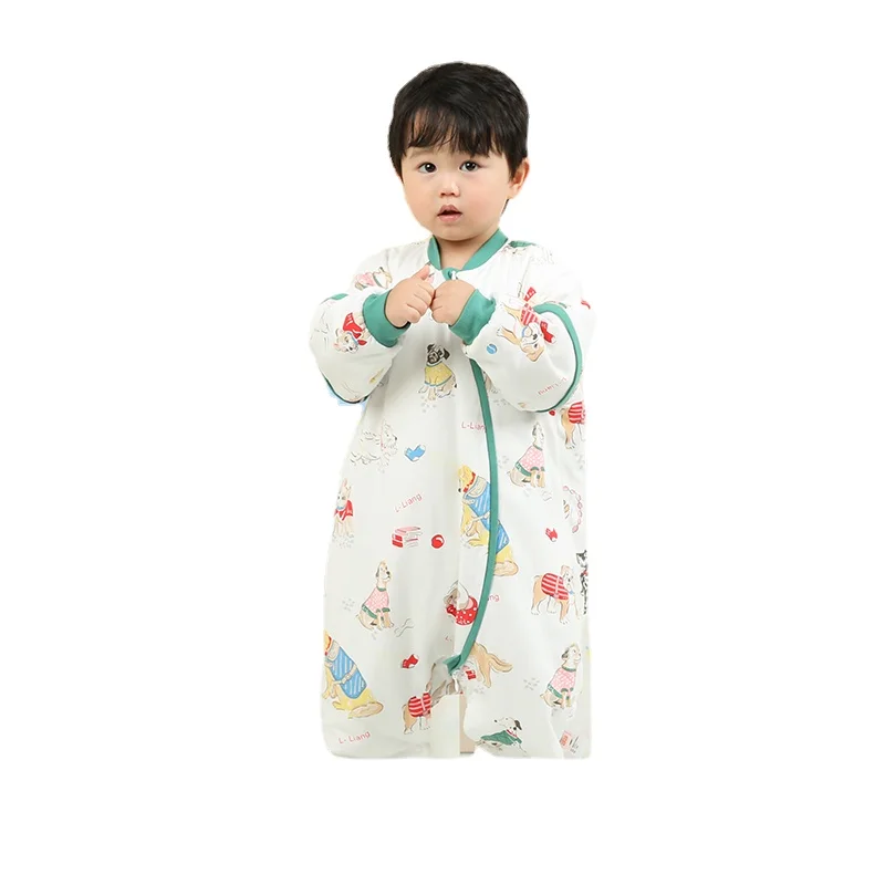 

Hxl Baby Sleeping Bag Spring, Autumn and Winter Anti-Kicking Blanket Four Seasons Pure Cotton Split Legs Sleeping Bag