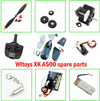 Wltoys XK A500 RC remote controlled plane spare parts motor gear blade Remote control main board Screw steering engine