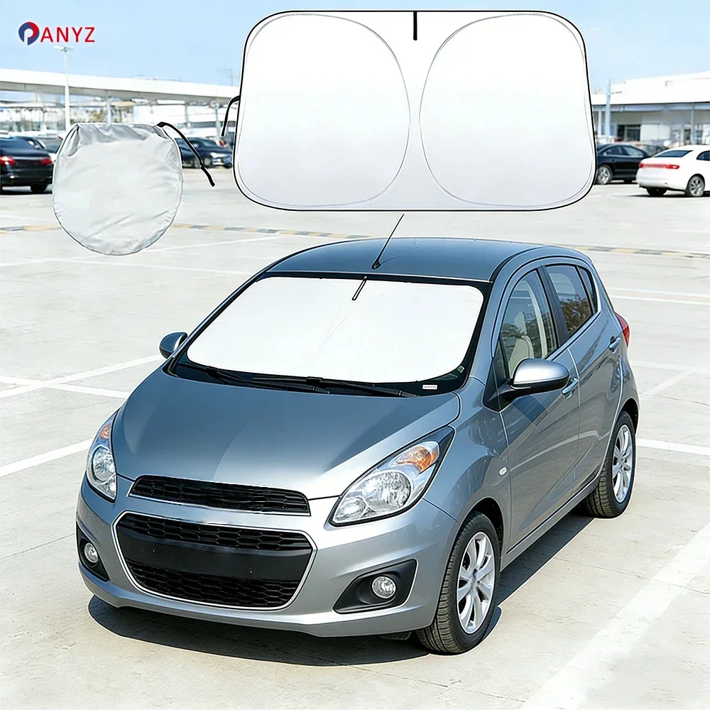 

Car Windshield Sun Shade For Chevrolet Spark 2013-2023 Sunshade Sun Visor Protector Foldable Blocks UV Rays