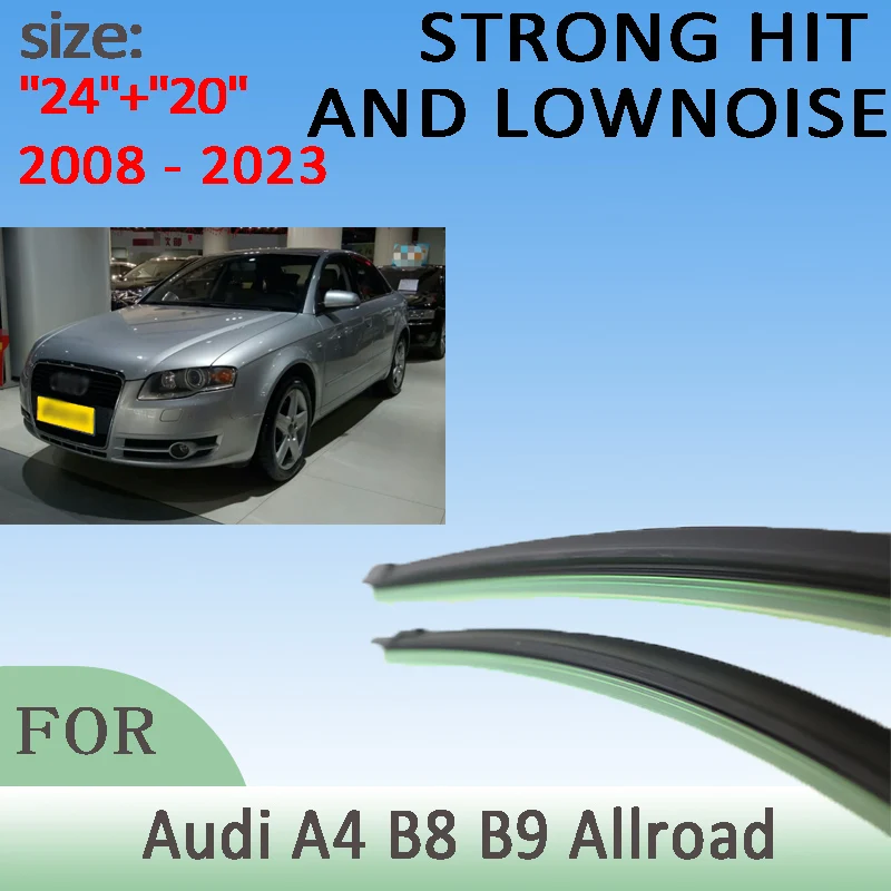 

Wiper Front Wiper Blades For Audi A4 B8 B9 Allroad 2008-2023 2017 2016 2015 2014 2013 Windshield Windscreen Front Window 24"+20"