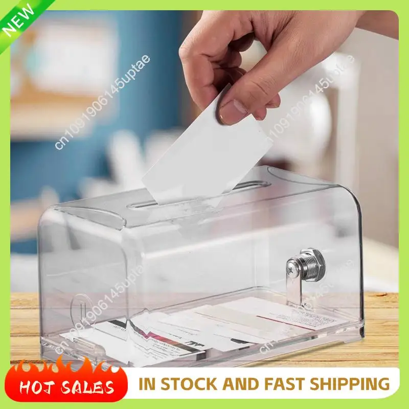 N88R 2X Donation Suggestion Box With Lock, Ballot Box,Suggestion Box For Fundraising, Donation, Tip Jars, Raffle Box