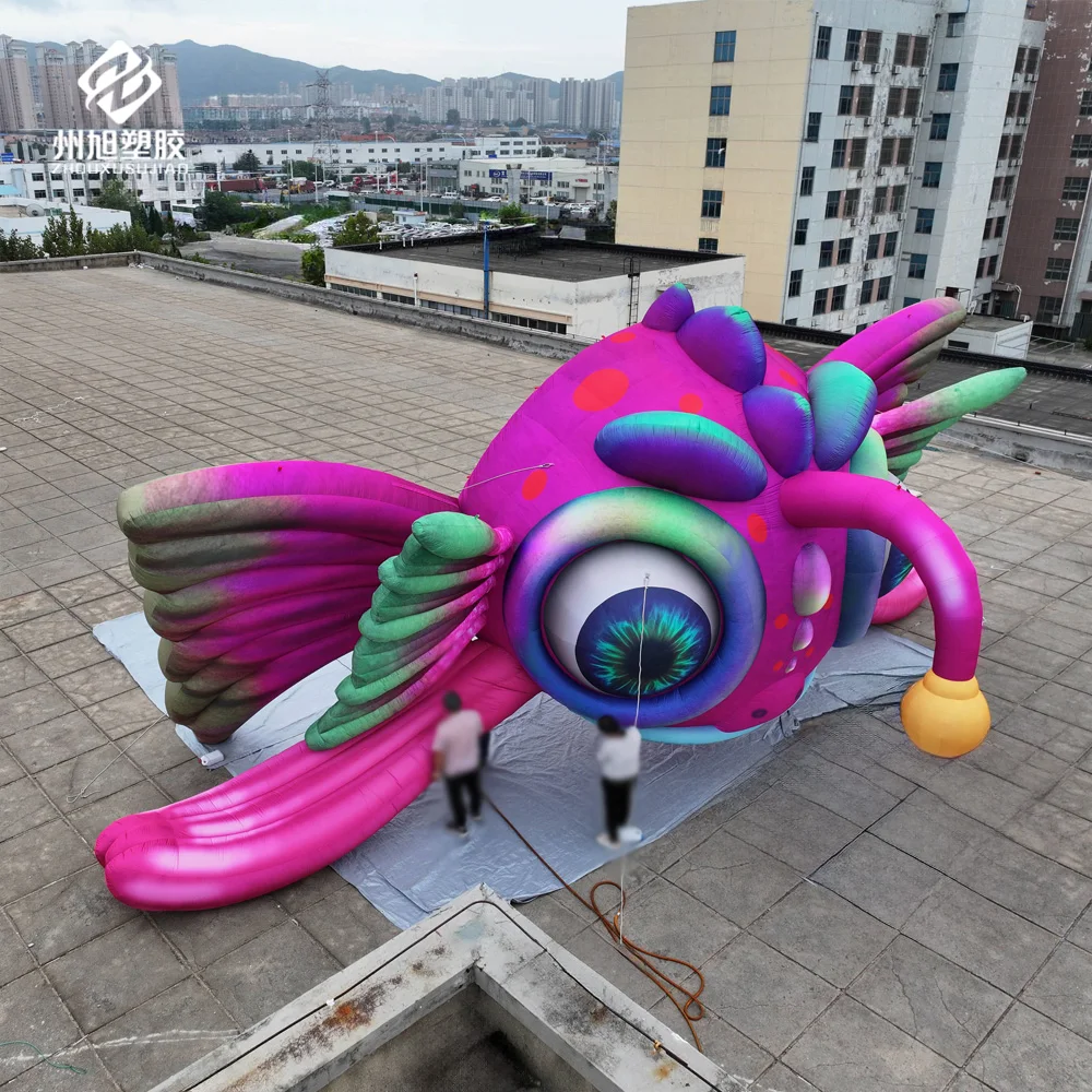 Inflatable flying fish, advertising inflatable model, used for decoration at large-scale party events