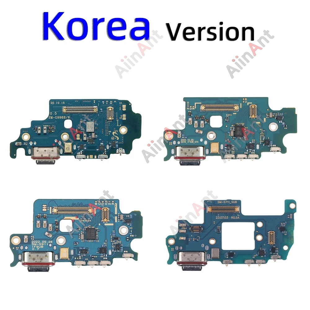 USB Dock Board Connector Charging Port Flex Cable For Samsung Galaxy S23 S22 S20 S21 Ultra Plus FE S711N S921N S916N S918N