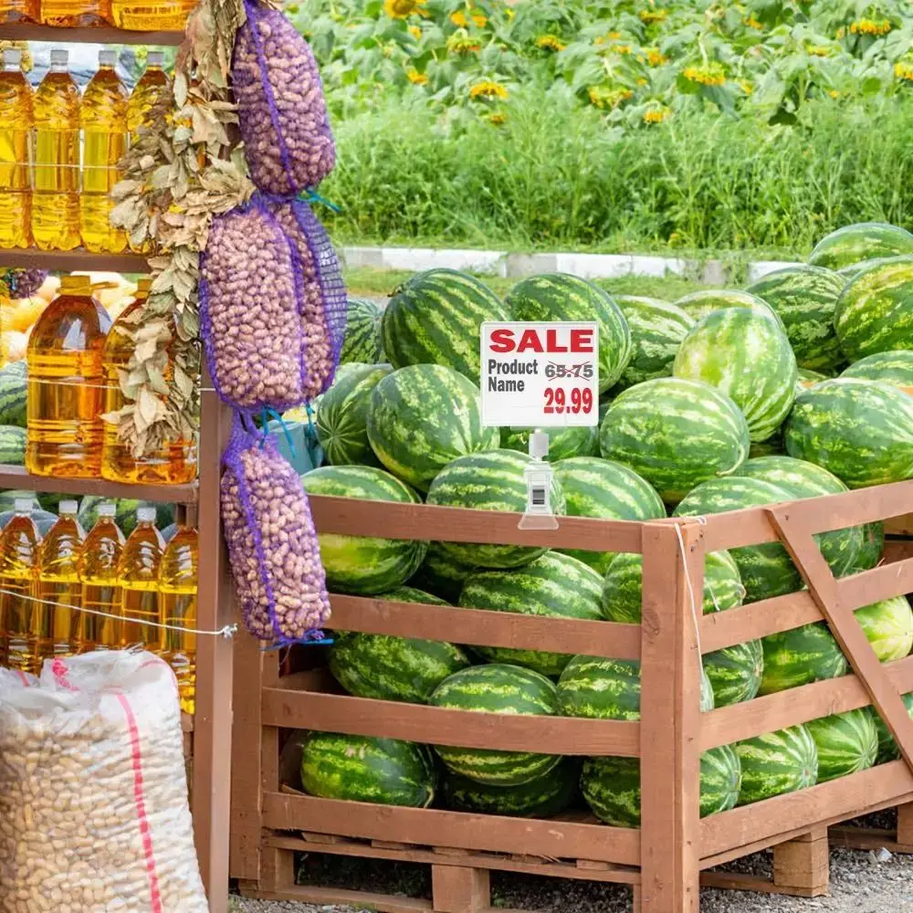 Multifunctional Adjustable Photo Clip Holder Multi-size Transparent Postcard Holder Product Label Rack School Office