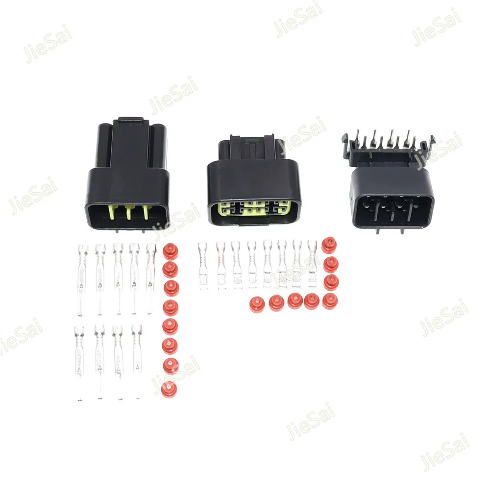 FW-C-8M-B FW-C-8F-B black Furukawa 8 Pin way 2.3mm male female waterproof auto connector adapter with terminal