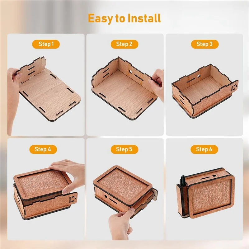 AB47-caja de dinero de madera con diseño de bóveda de efectivo, hucha de madera, caja de ahorro de madera de bóveda de efectivo, caja de dinero con dinero