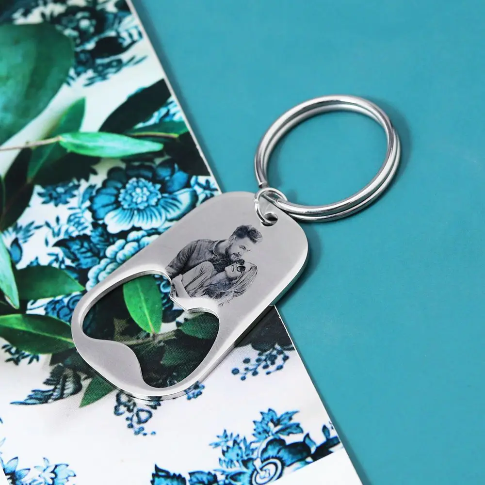 

Multi-functional Bottle Opener Logo Name Keychain Portable Metal Car Key Ring Beer Opener Key Ring Outdoor Camping Tools Gift