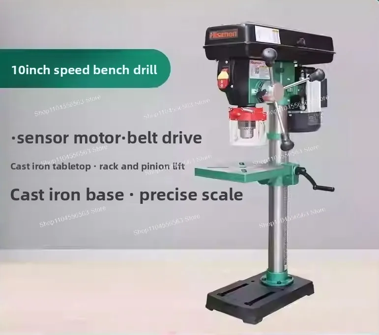 

10-дюймовая настольная дрель с регулировкой скорости 220 В 750 Вт, высокоточная с лазером HD2500Z, сверлильный стол, настольная настольная дрель B16, цанга